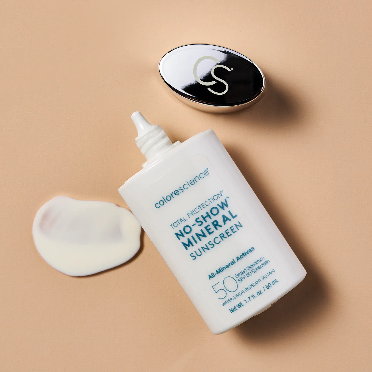 COLORESCIENCE TOTAL PROTECTION™ NO-SHOW MINERAL SUNSCREEN SPF 50 - Fysikaalinen aurinkosuoja kasvoille