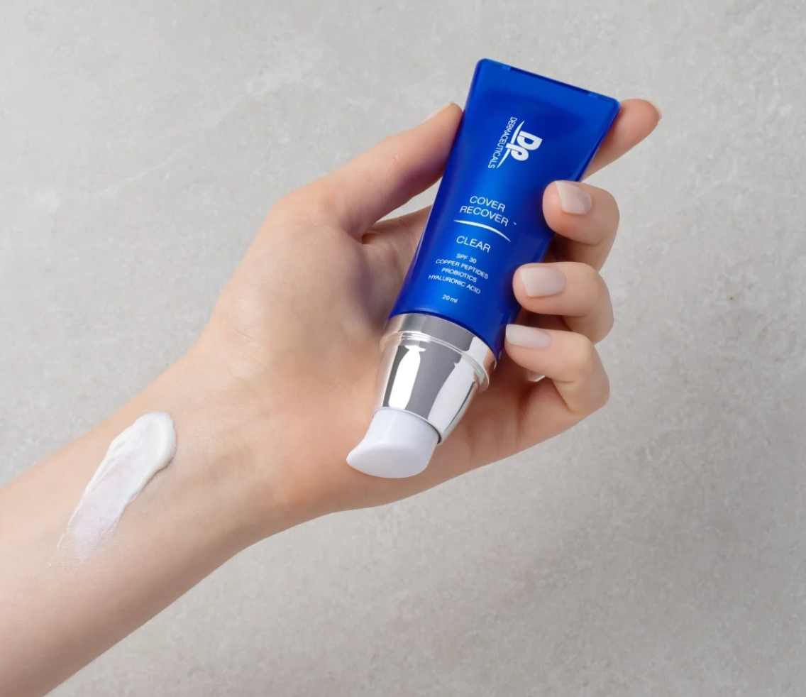 DP_DERMACEUTICALS_COVER_RECOVER meikkivoide. aurinkosuoja