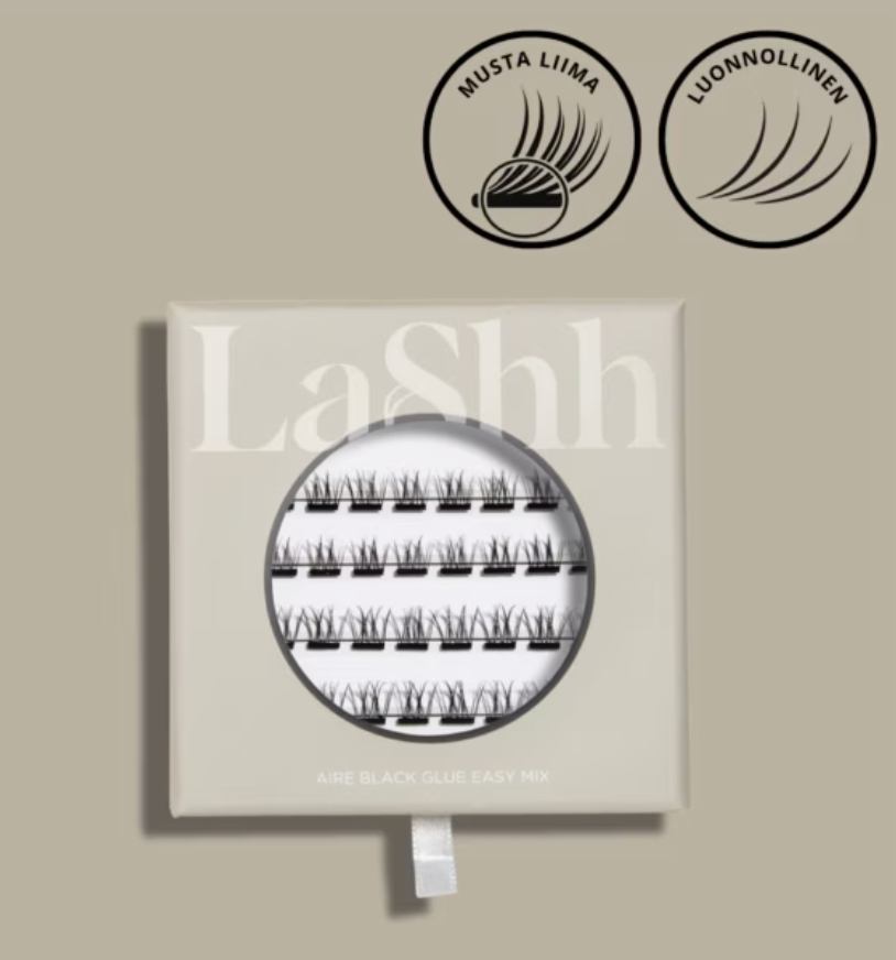 LASHH AIRE EASY MIX MUSTA LIIMA - Itseliimautuvat irtoripset