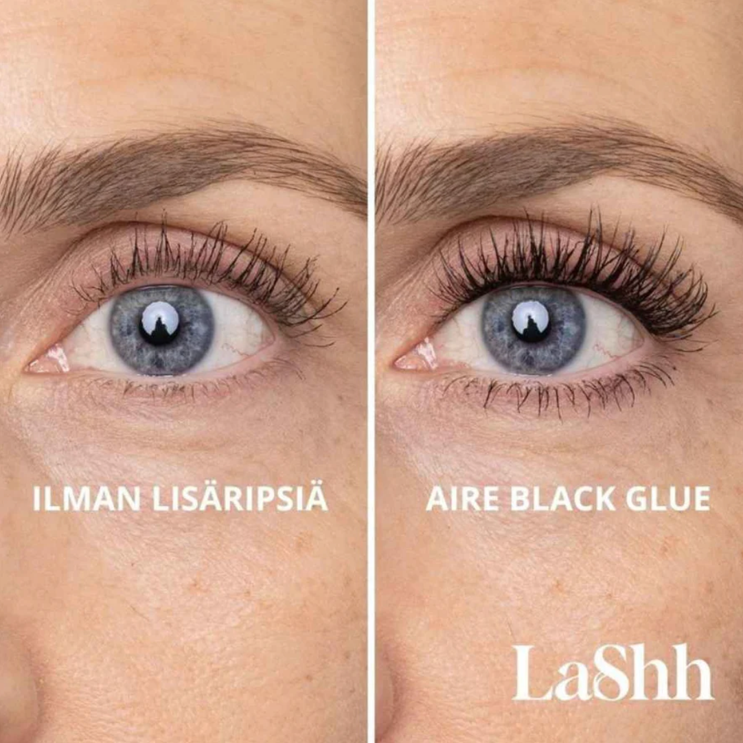 Ripsitupsut LaShh Aire, musta liima