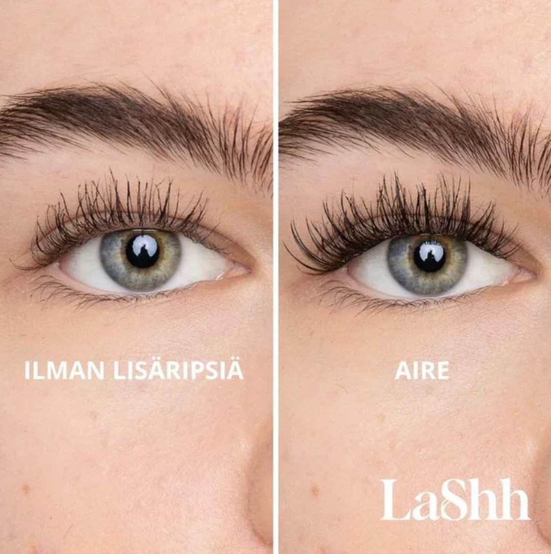 Luonnolliset irtoripset LaShh Aire ripsitupsut, kirkas liima