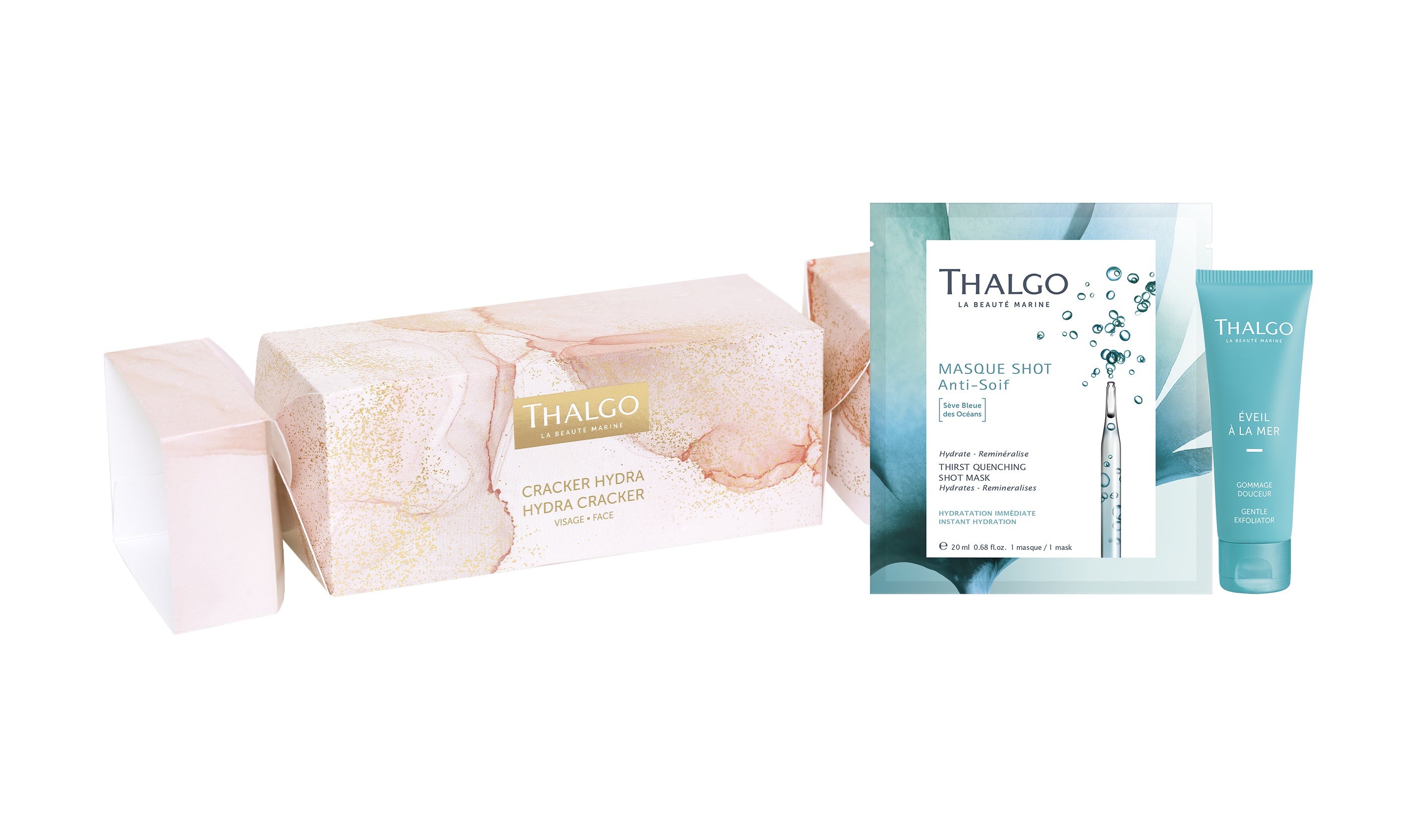 Thalgo lahjapaketti. Kuorinta. Kasvonaamio. Sheetmask