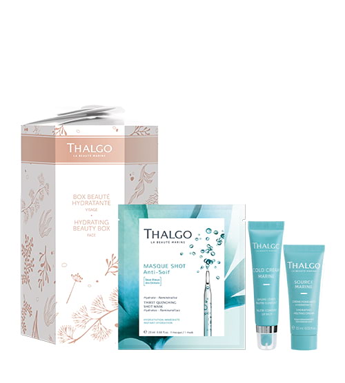 THALGO HYDRATING BEAUTY BOX -Välitöntä kosteutta kasvoille ja huulille. Lahjapaketti. Kasvovoide