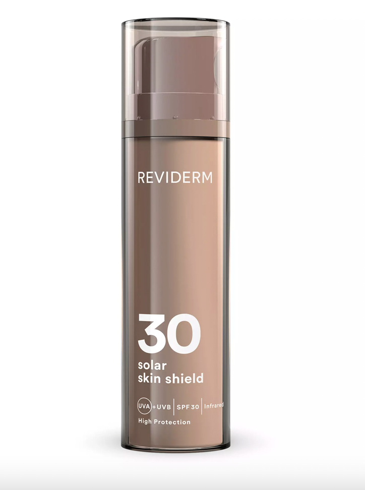 REVIDERM SOLAR SKIN SHIELD SPF 30 - Aurinkosuoja. Kolmitehoinen vaikutus: suojaa, rauhoittaa ja kosteutta