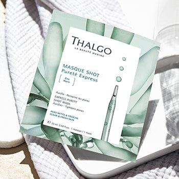 THALGO EXPRESS PURITY SHOT MASK - Puhdistava ja tasapainottava vaimisnaamio. kangasnaamio. Sheetmask