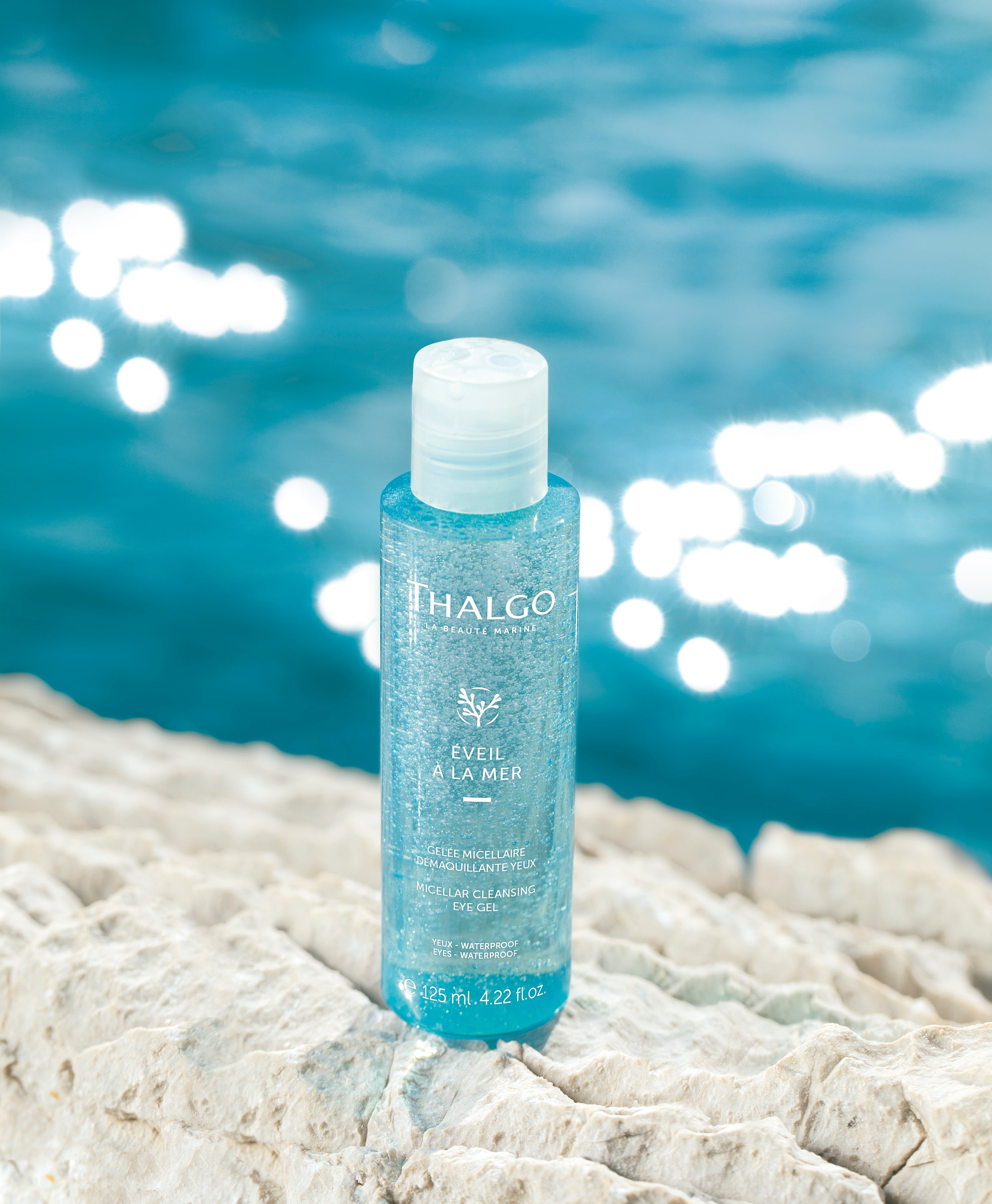 THALGO MICELLAR CLEANSING EYE GEL - Silmä- ja huulimeikin poisoaine. Ripsipidennyksien puhdistusaine