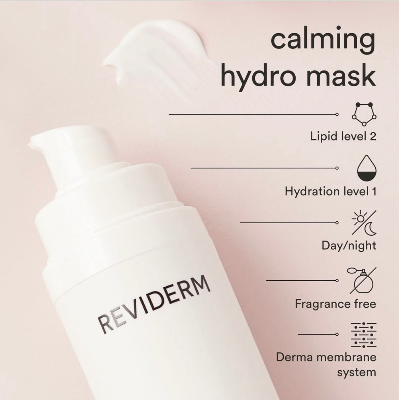 REVIDERM CALMING HYDRO MASK – Rauhoittava ja kosteuttava naamio