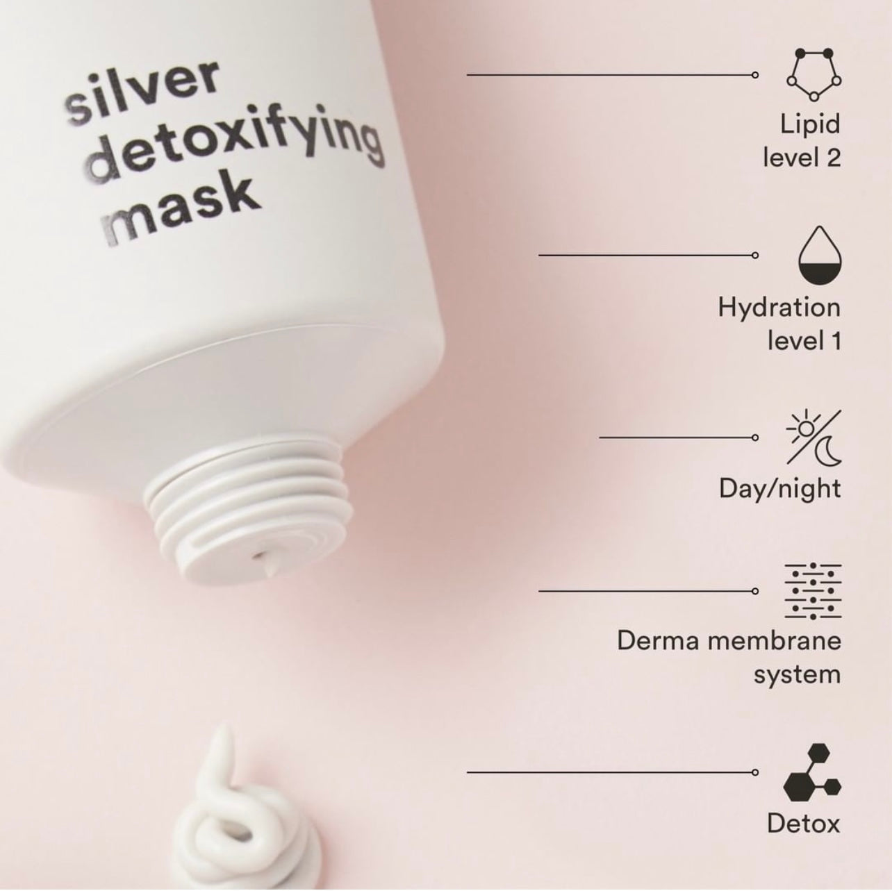 REVIDERM SILVER DETOXIFYING MASK - Tasapainottava naamio ärtyneelle iholle