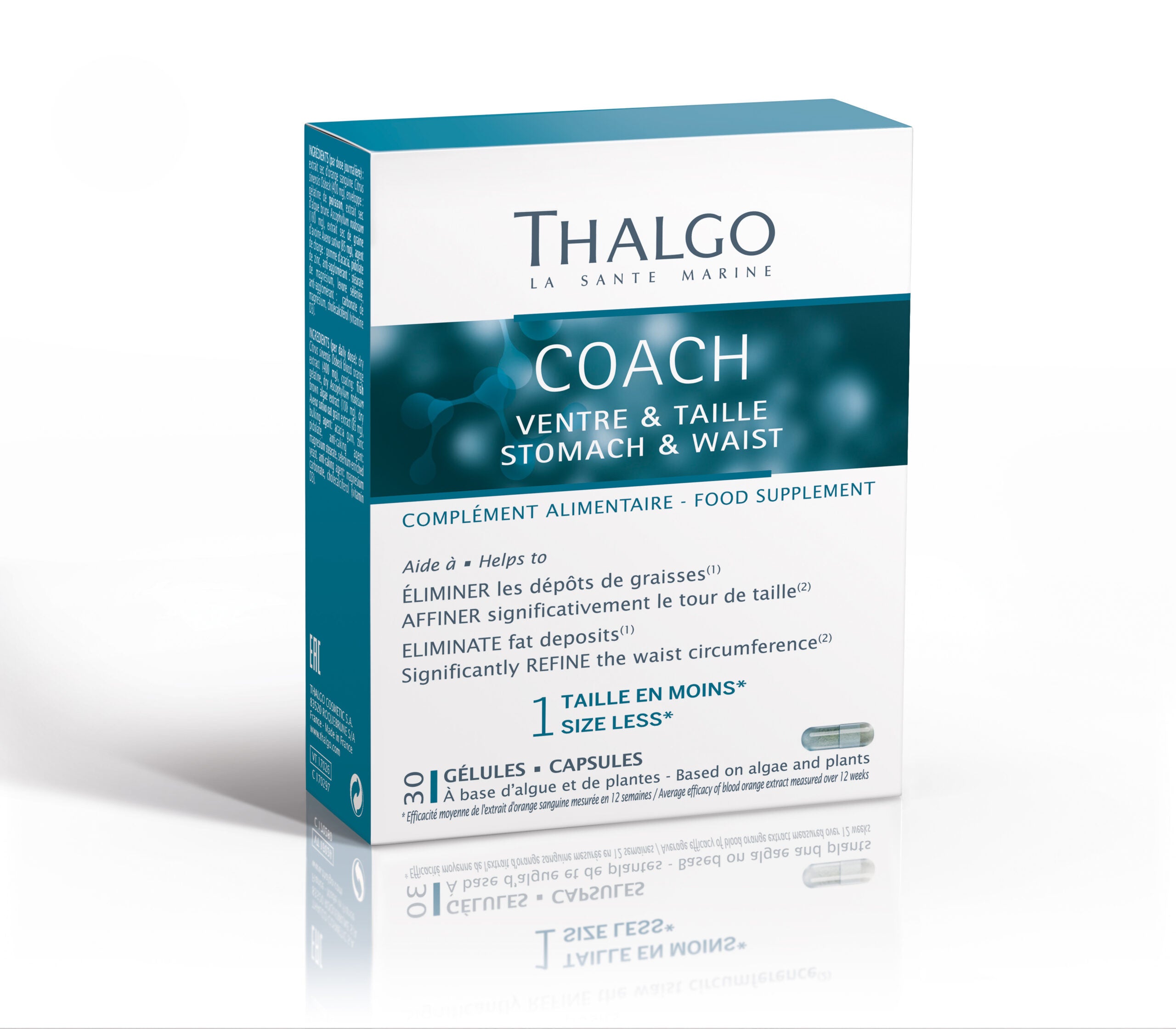 THALGO COACH STOMACH & WAIST - vartalonmuokkaus. Ravintolisä. Laihdutusvalmiste. Kiinteytys. Laihdutus.