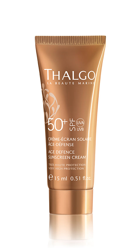 THALGO AGE DEFENCE SUN SCREEN CREAM SPF50+ - Aurinkovoide joka on samalla anti-age kasvovoide. aurinkovoide kasvoille. kasvovoide.