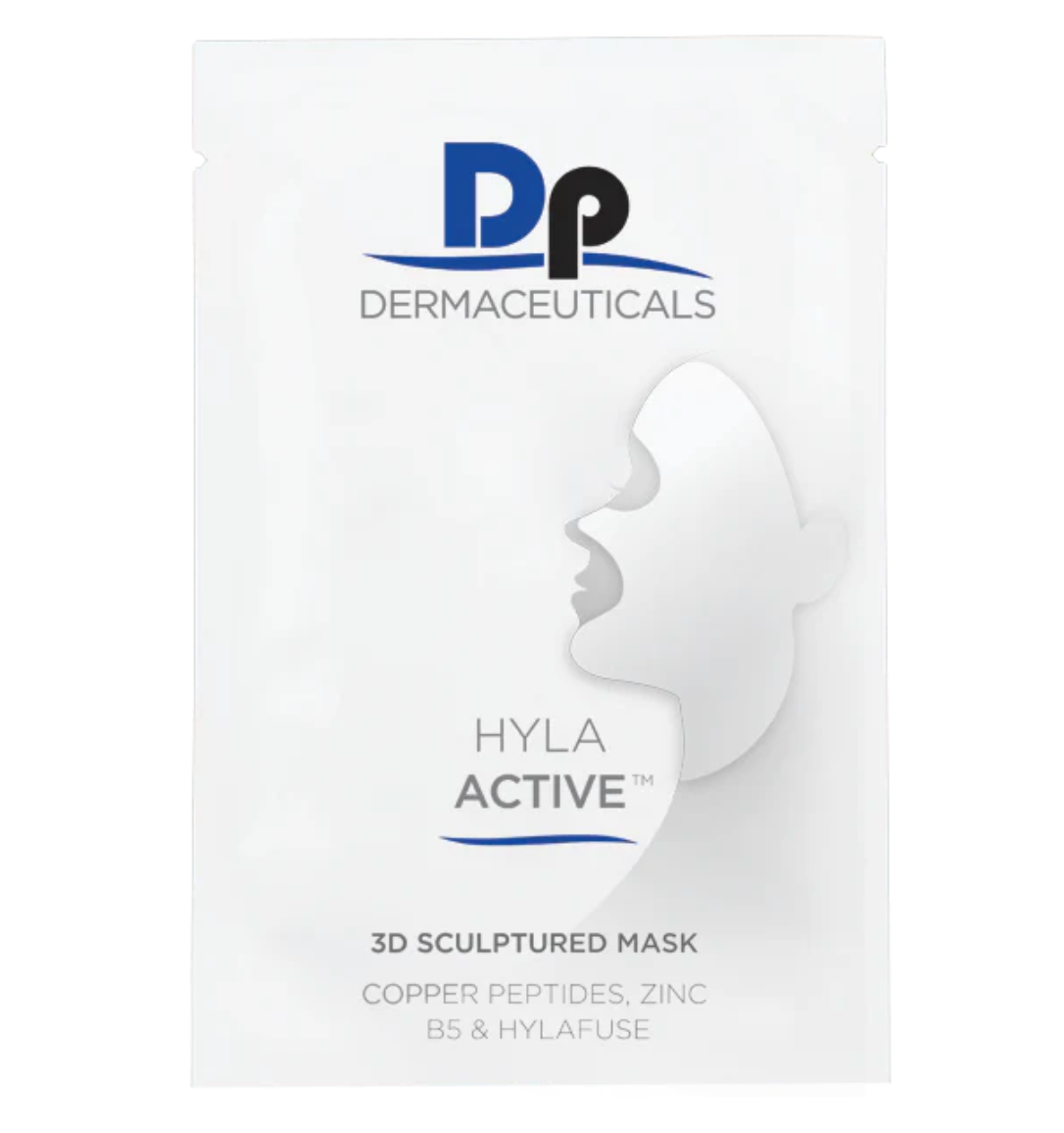 DP DERMACEUTICALS HYLA ACTIVE 3D SCULPTURED MASK™  - 5kpl Kasvonaamioita. Kangasnaamio