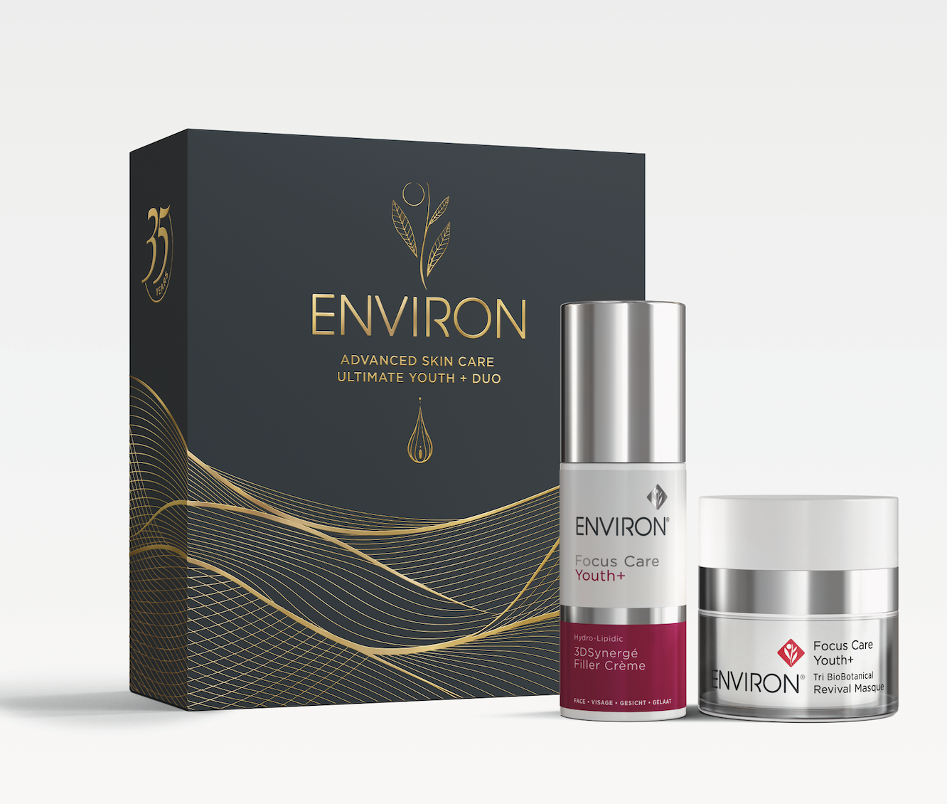 ENVIRON ADVANCED SKIN CARE ULTIMATE YOUTH+ DUO - Kampanjapaketti. Ryppyvoide. Happonaamio. 
Anti-age