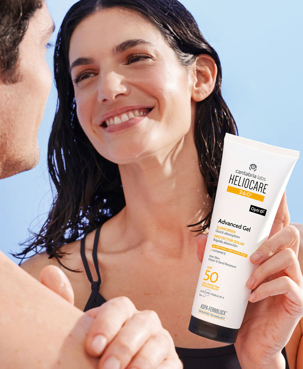 HELIOCARE ADVANCED GEL SPF 50 - Helposti levittyvä aurinkosuoja vartalolle