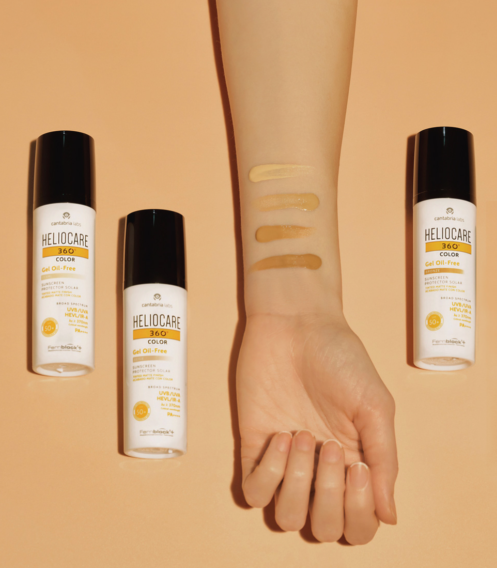 HELIOCARE GEL OIL-FREE COLOR SPF 50+  Aurinkosuoja ja meikki yhdessä.