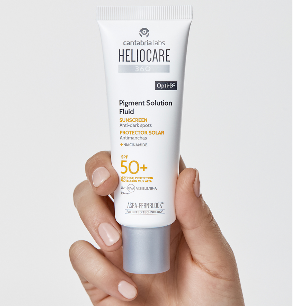 HELIOCARE PIGMENT SOLUTION FLUID SPF 50+aurinkosuoja joka tasoittaa ihon sävyä ja ehkäisee uusia pigmenttimuutoksia. 