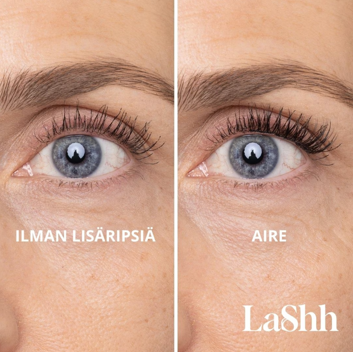 Luonnolliset tekoripset LaShh ripsitupsut. Lashh itseliimautuvat ripset