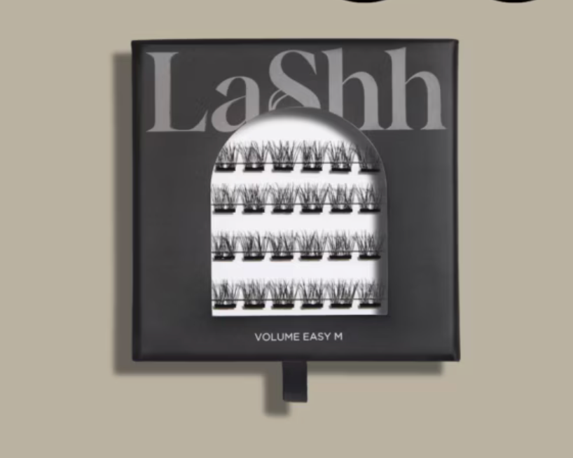 LASHH VOLUME EASY M - Itseliimautuvat irtoripset mustalla liimalla