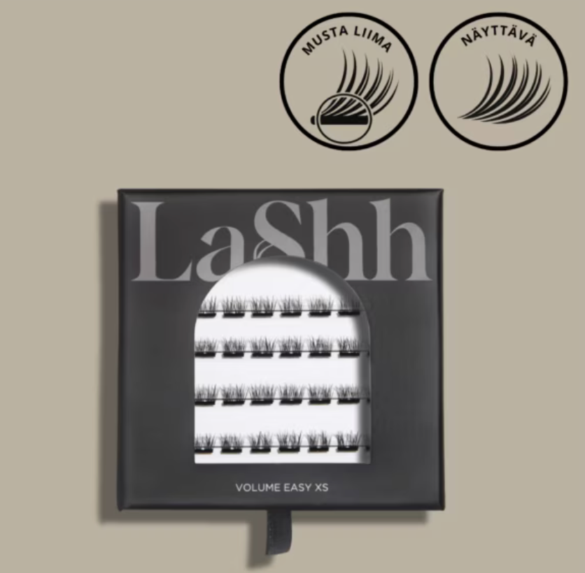 LASHH VOLUME EASY XS- Itseliimautuvat irtoripset mustalla liimalla