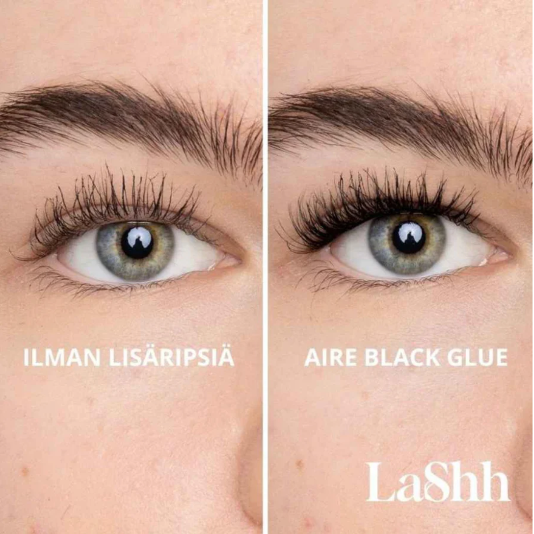 Ripsitupsut LaShh Aire, musta liima