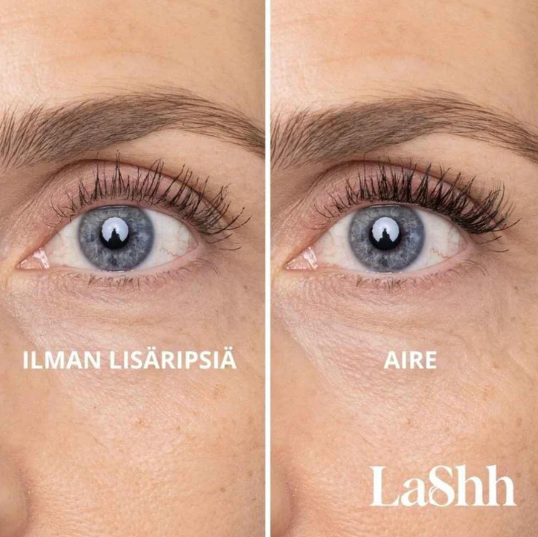 Luonnolliset irtoripset LaShh Aire ripsitupsut, kirkas liima