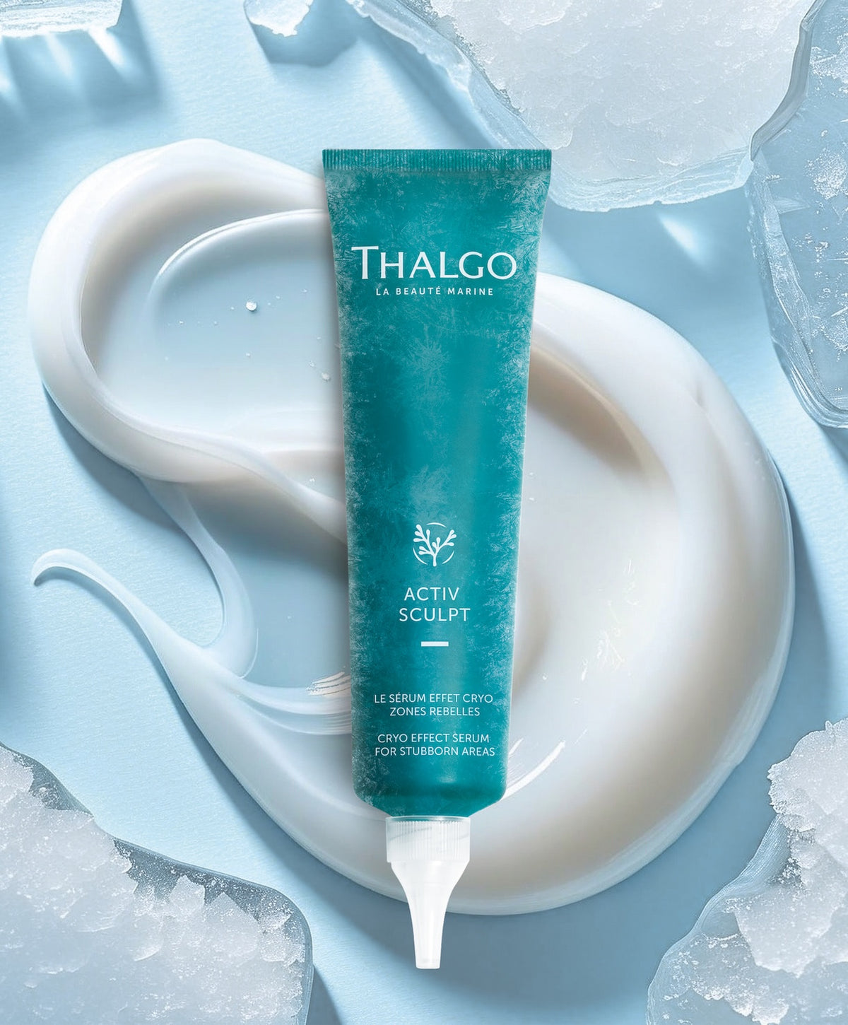 THALGO CRYO EFFECT SERUM FOR STUBBORN AREAS - Viilentävä täsmäseerumi vartalon haastaville alueille – hoikentaa, muotoilee ja silottaa
