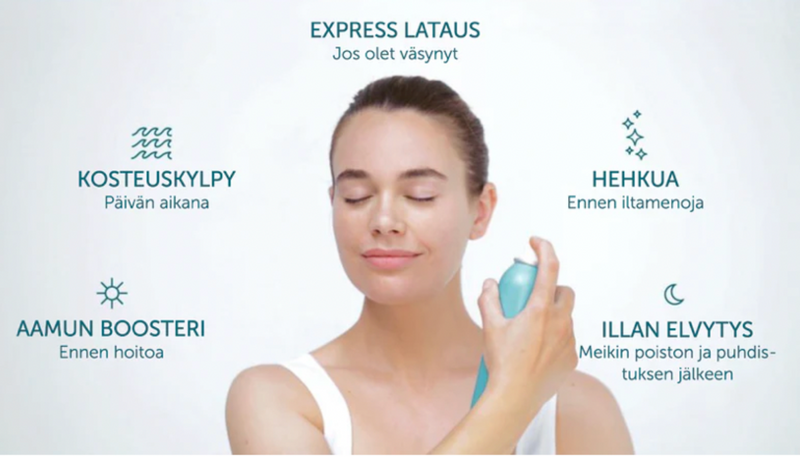 THALGO REVIVING MARINE MIST ROSE - Tehokosteuttava ja ihoa hoitava kasvosuihke. UUSI KEVYEMPI TUOKSU!