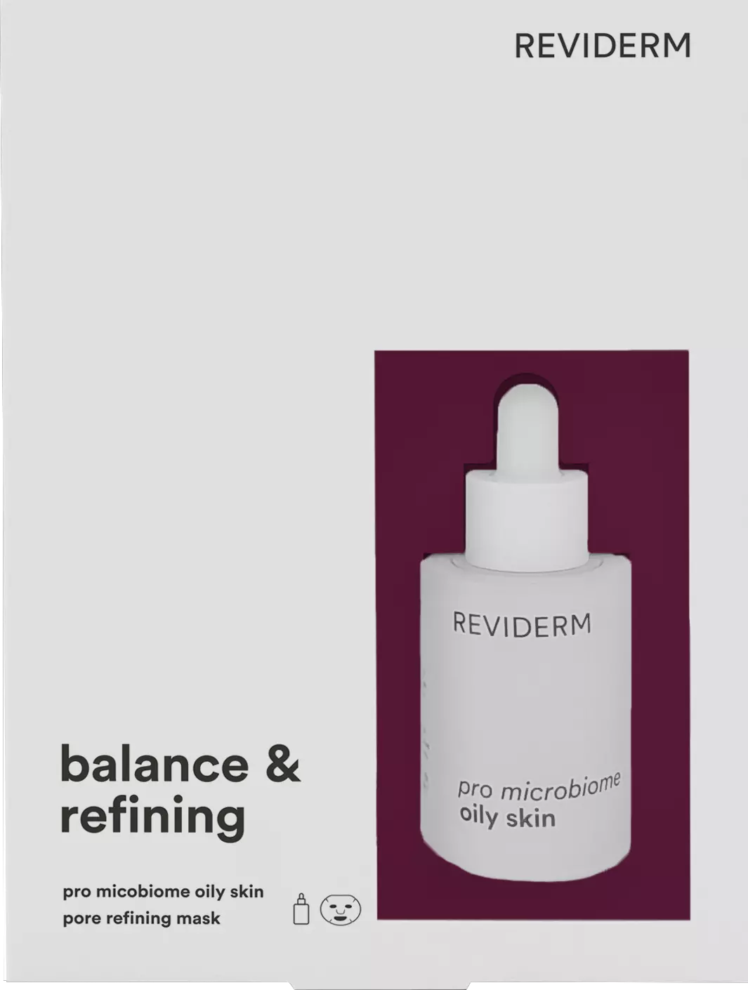 REVIDERM PRO MICROBIOME BALANCE & REFINING - Seerumi ja kasvonaamio