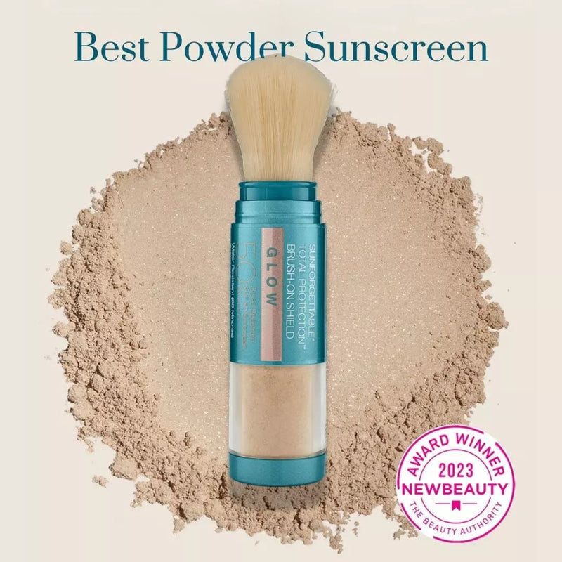 COLORESCIENCE  SUNFORGETTABLE® TOTAL PROTECTION™ BRUSH ON SHIELD GLOW SPF 30 - Aurinkosuoja Glow hohde
