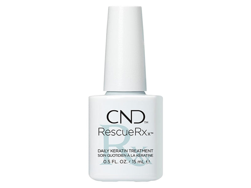CND RESCUERXx™ - Korjaa vaurioituneet kynnet palkitulla RescueRXx™-keratiinikuurilla. Kynnenvahvistus. Kynnenkovettaja