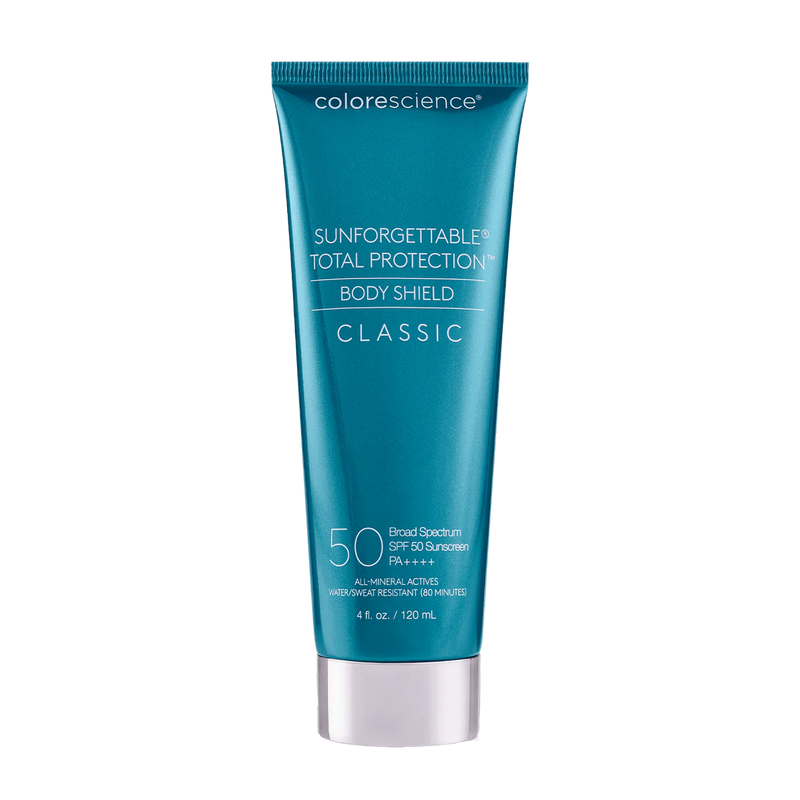 COLORESCIENCE BODY SHIELD CLASSIC SPF 50 - Fysikaalinen aurinkosuoja vartalolleColorescience®  Sunforgettable® total protection™ face shield SPF 50 · Sunforgettable® total protection™ brush-on shield