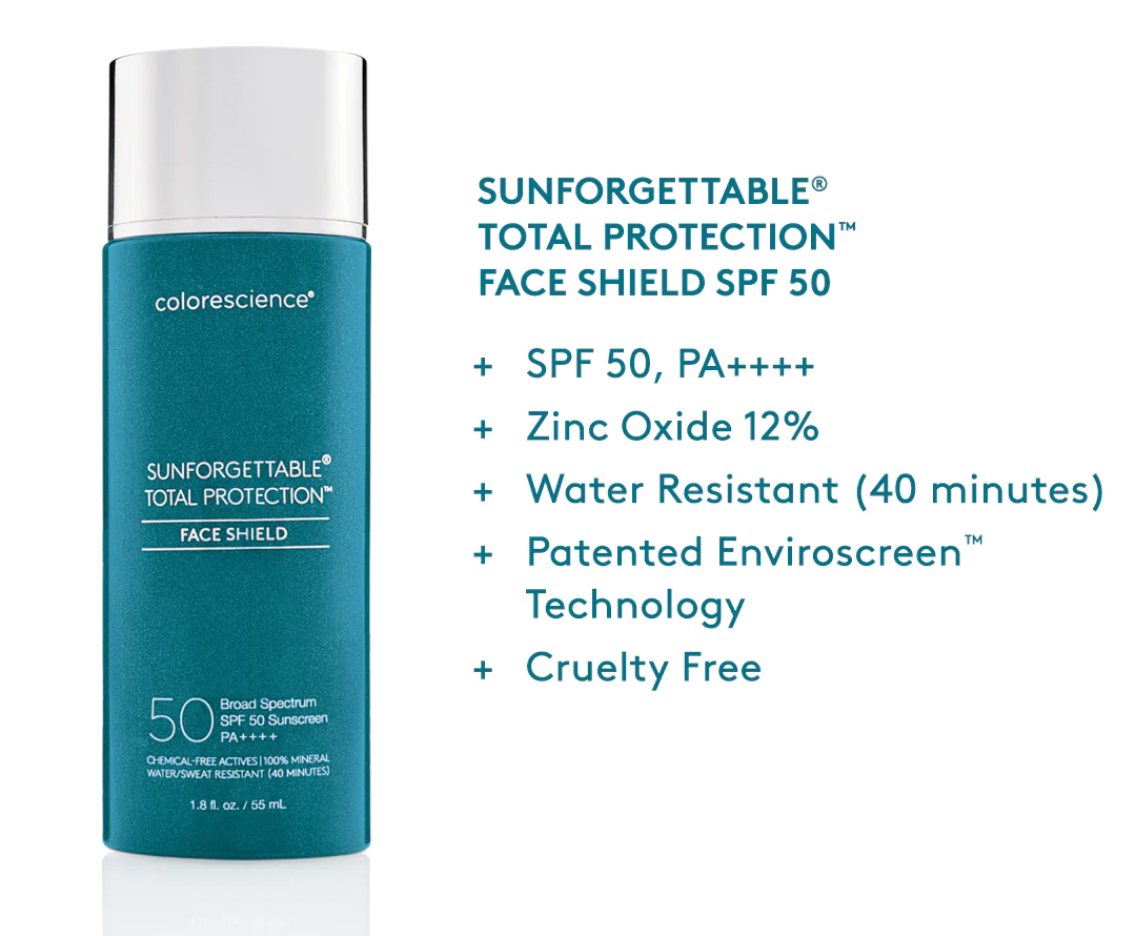 COLORESCIENCE SUNFORGETTABLE® TOTAL PROTECTION™ FACE SHIELD CLASSIC SPF 50 . Mineraalimeikki. Fysikaalinen aurinkosuoja. Colorescience®  Sunforgettable® total protection™ face shield SPF 50 · Sunforgettable® total protection™ brush-on shield