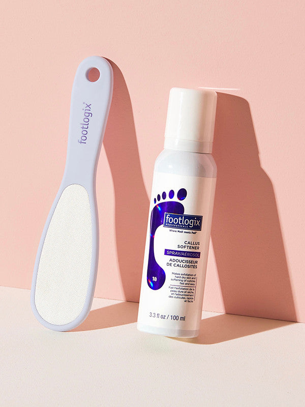 FOOTLOGIX PAKETTI -  Kovettumaspray 100 ml + Raspi