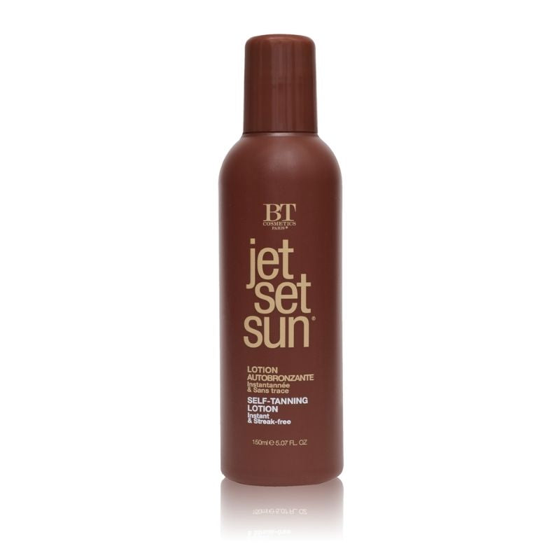 Jet set sun lotion. Itseruskettava neste. Selftannin lotion. Bt Cosmetics. Rusketus. Itseruskettava tuote.
