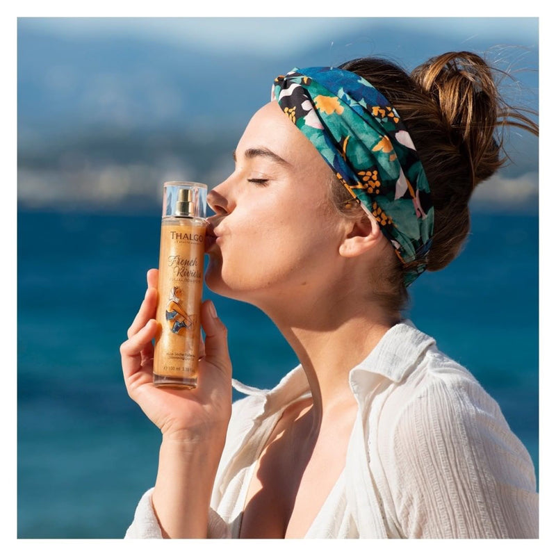 THALGO SHIMMERING DRY OIL - Vartalon kuivaöljy kimalluksella.