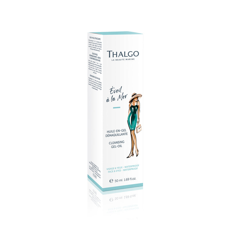 THALGO MAKE-UP REMOVING CLEANSING GEL OIL  50ml - 3 in 1 puhdistusaine normaalille ja kuivalle iholle