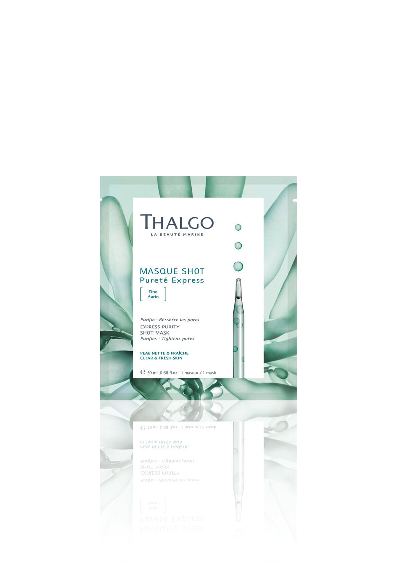 THALGO EXPRESS PURITY SHOT MASK - Puhdistava ja tasapainottava vaimisnaamio. kangasnaamio. Sheetmask