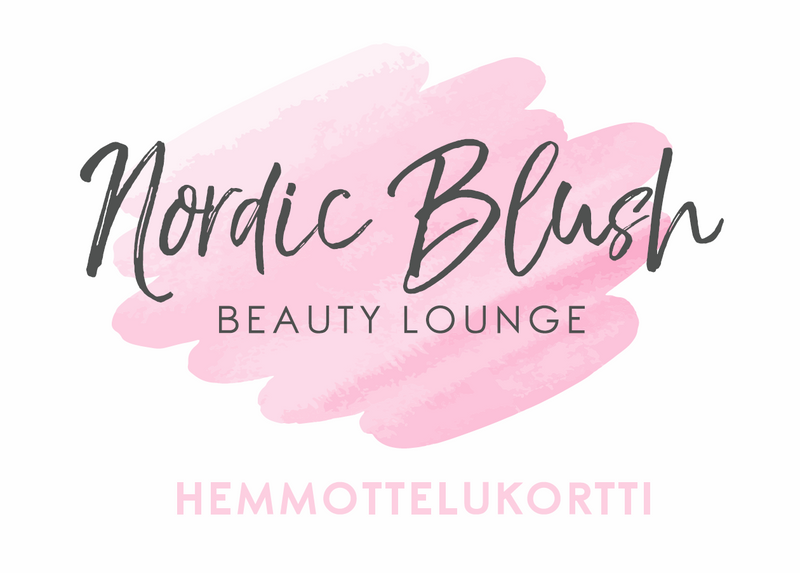 Lahjakortti käytettäväksi liikkeeseen Nordic Blush Beauty Lounge.