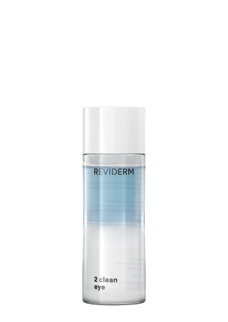 REVIDERM 2 clean eye silmämeikin puhdistusaine. vedenkestävän meikin puhdistusaine. 2 phase clean. kaksoispuhdistus. silmämeikki