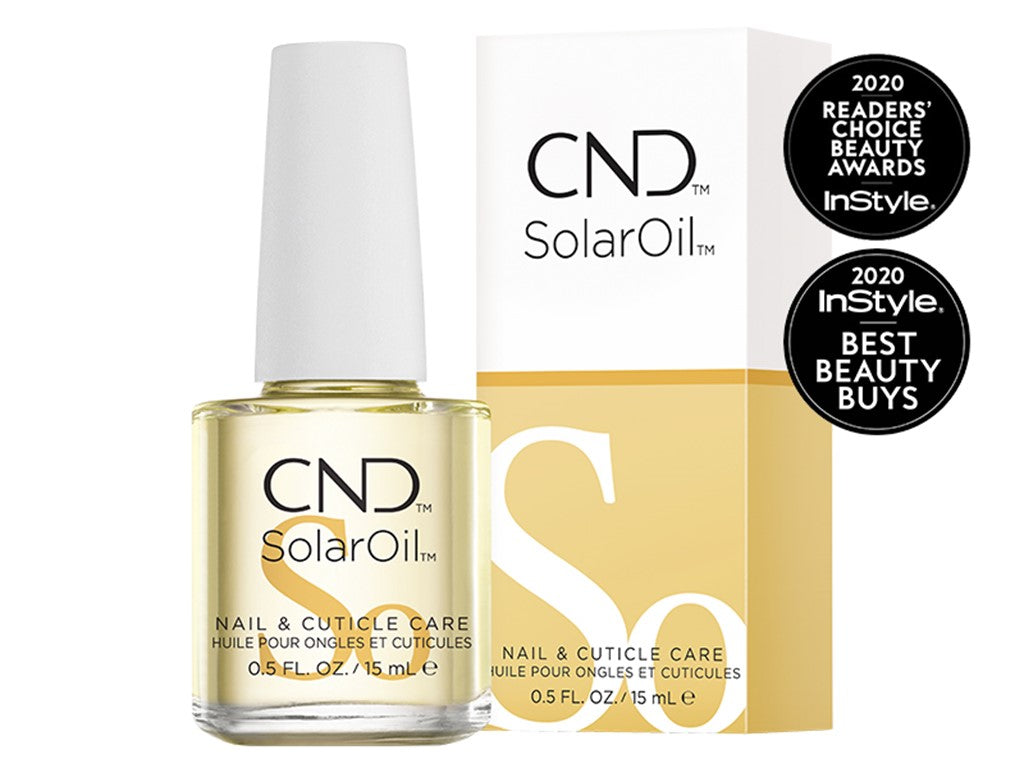 CND SOLAR OIL™- Palkittu kynsiöljy. CND SOLAR OIL™-kynsiöljy  Ehkäise kynsien vaurioita kuten liuskoittumista, katkeilua ja värjäytymiä. KYNSINAUHAÖLJY.